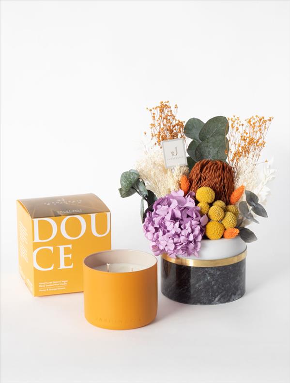 Beaute ve Douce Candle (Bal ve Portakal Çiçeği Kokulu Vegan Mum)