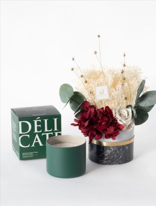 Cherry ve Delicate Candle (İncir ve Gül Kokulu Vegan Mum)